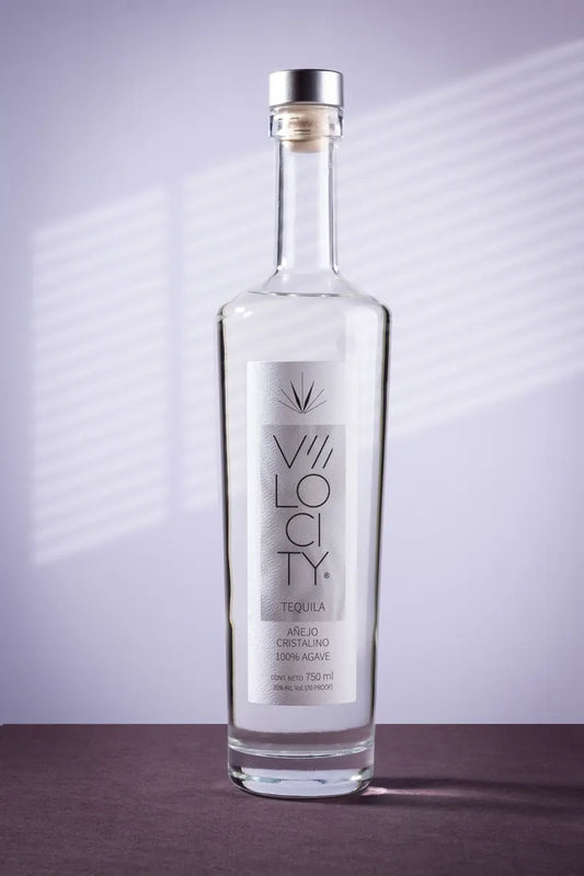 Velocity Añejo Cristalino bottle